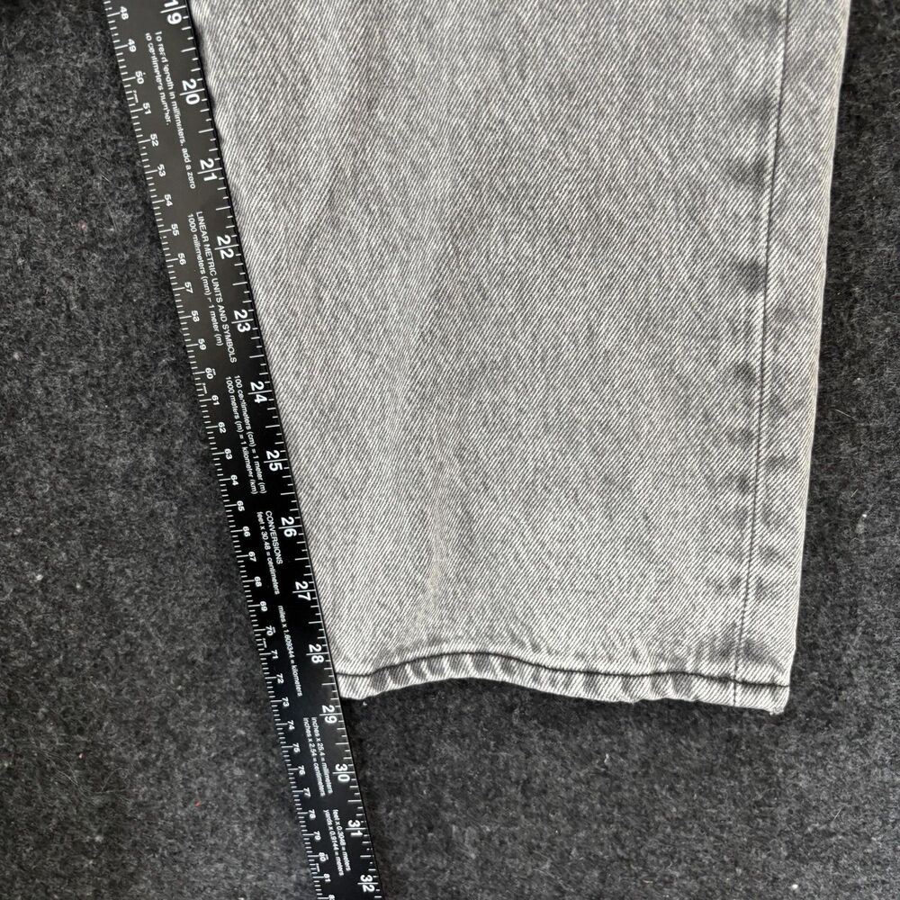 Levis 501 Jeans Men's 32x29 Gray Light Wash Button Fly Straight Leg Denim Pants - Picture 6 of 12